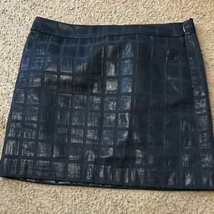 GAP Navy Checkered Mini Skirt